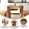 Flash Furniture Rectangle 30 in W, 46 in L, 30 in H, Pine Wood, Pinus Glabra, Light Natural XA-F-46X30-LN-GG - alternate 9